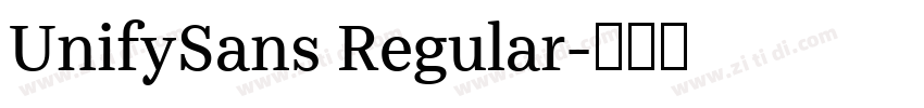 UnifySans Regular字体转换